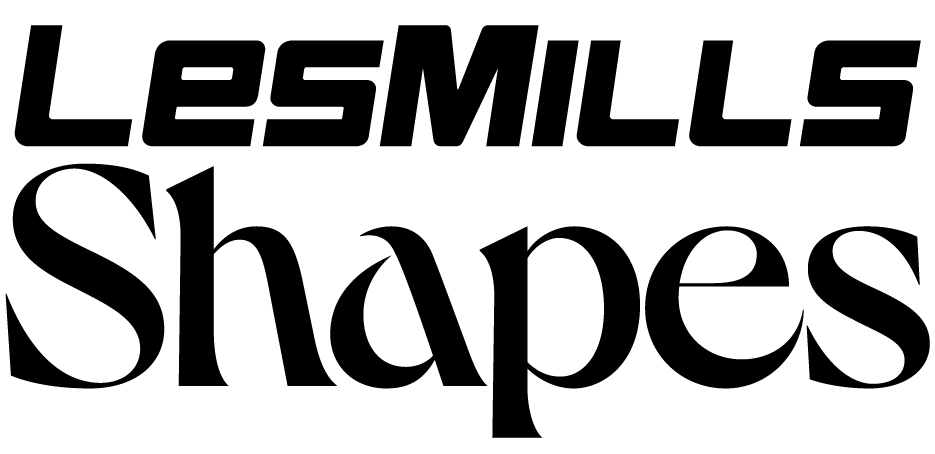 LES MILLS SHAPES LOGO BLACK